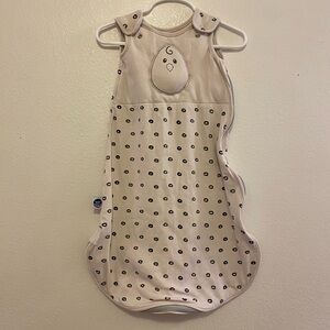 Nested Bean Cream and Black Polka Dot Sleep Sack